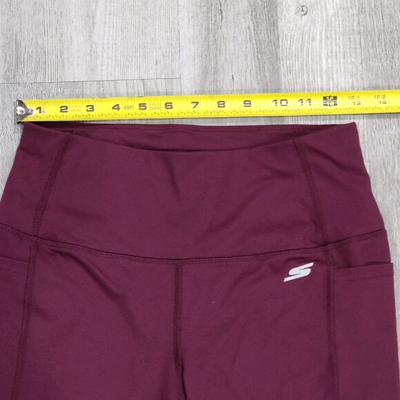 Sketcher Women's Gowalk Hight Waisted Legging Activewear Burgundy Pants Medium - Picture 6 of 9